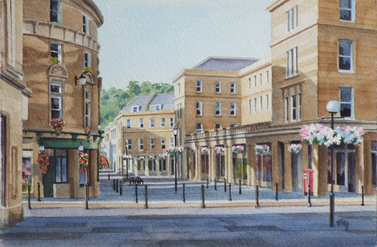 Watercolour - (Stall Street, Bath)